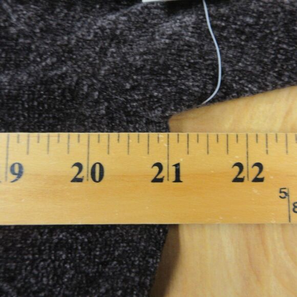 Chenille Y2K Vibe Cropped Sweater Hoodie XXL Breen Chocolate 2XL Coffee Brn NWT - Picture 10 of 11